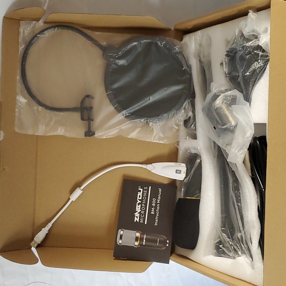BNIB Zingyou XLR to Aux Condenser Microphone BM-800 - Picture 2 of 5